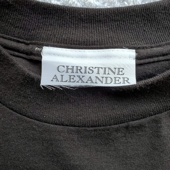 Christine Alexander Embroidered Black T-Shirt Size XXL - Picture 6 of 7